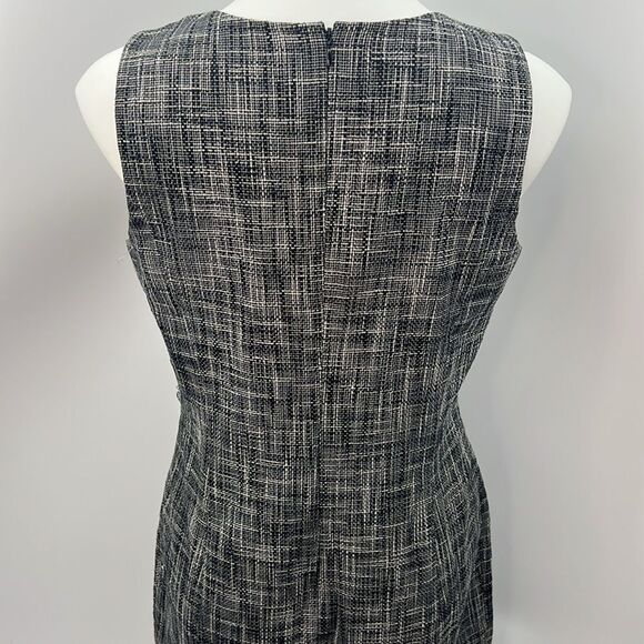 Talbots black white cotton sleeveless dress size 12P - Picture 8 of 9